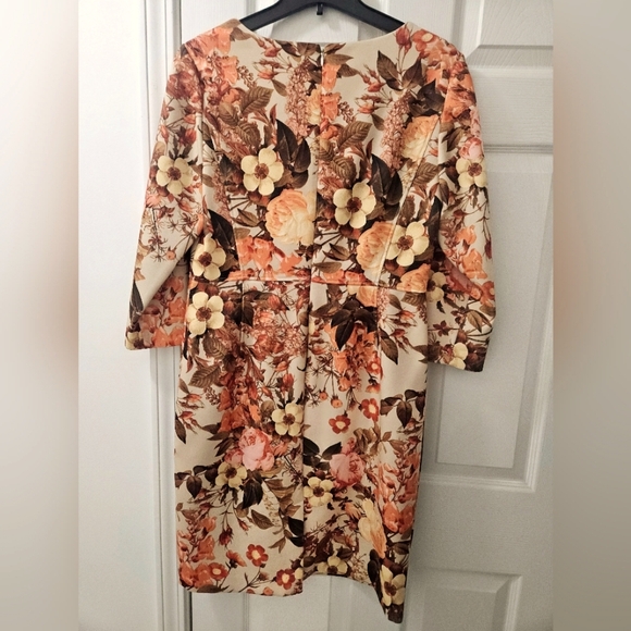 Talbots Print sheath Dress. Size 10 - Picture 3 of 6